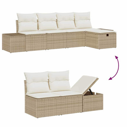Sofa Sæt 6 stk. polyrattan