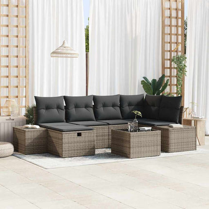 Sofa Sæt 7 stk. polyrattan