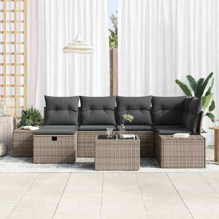 Sofa Sæt 7 stk. polyrattan