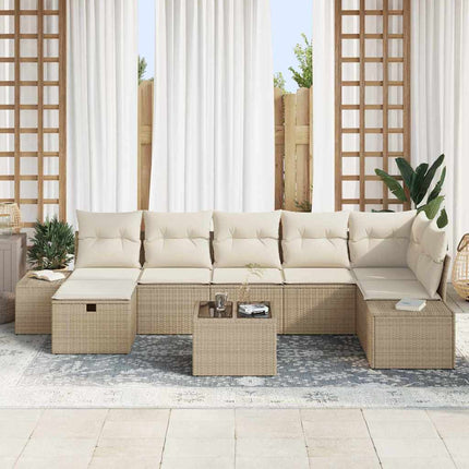 Sofa Sæt 8 stk. polyrattan