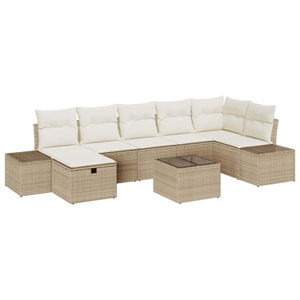 Sofa Sæt 8 stk. polyrattan