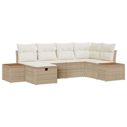 Havesofa Sæt Beige polyrattan