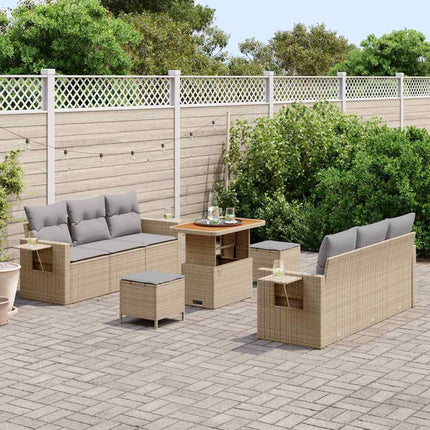 Havesofa Sæt Beige polyrattan