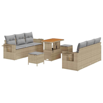 Havesofa Sæt Beige polyrattan