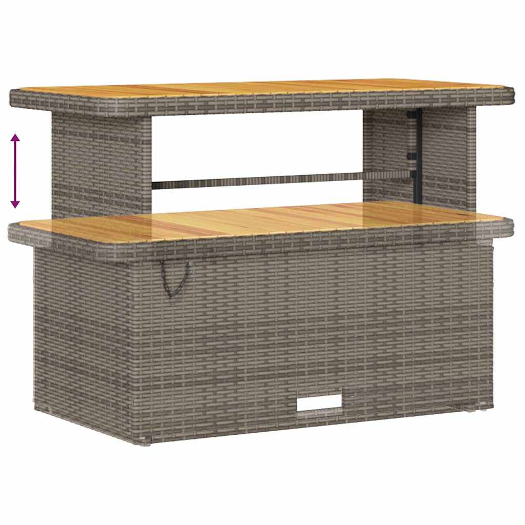 Havesofa Sæt 14 pcs Grå polyrattan
