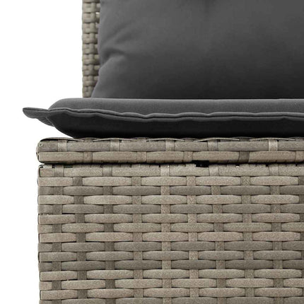 Havesofa Sæt 8 stk. Grå polyrattan