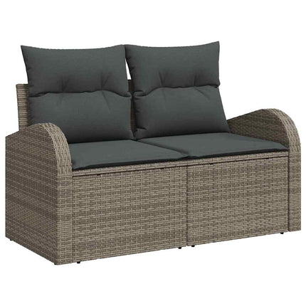 Havesofa Sæt 8 stk. Grå polyrattan