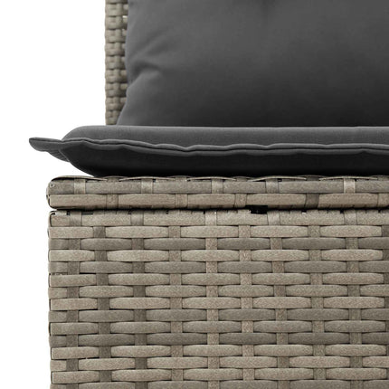 Havesofa Sæt 8 stk. Grå polyrattan