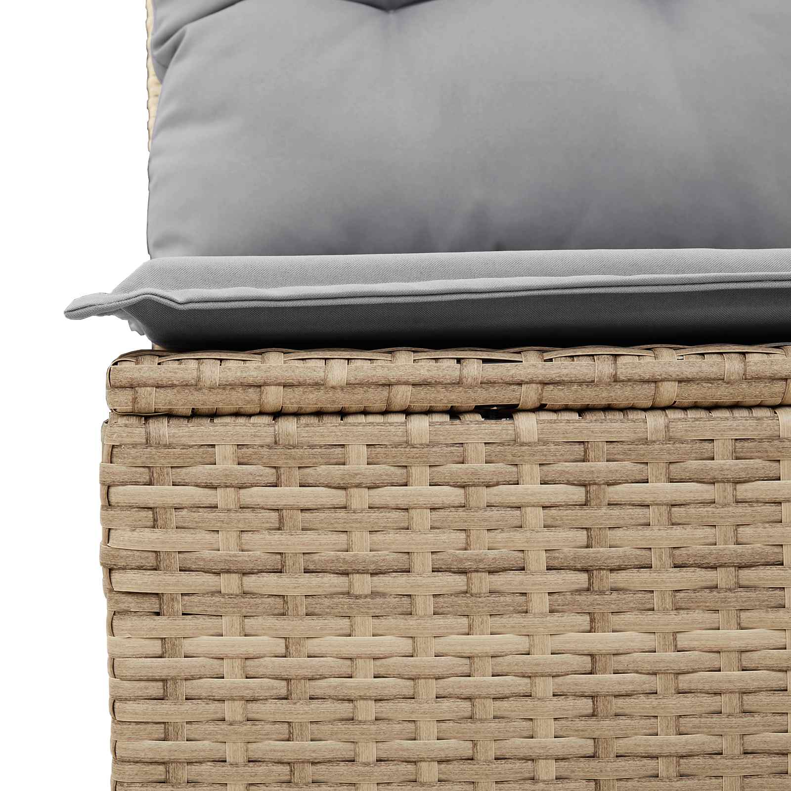 Havesofa Sæt 9 pcs Beige polyrattan