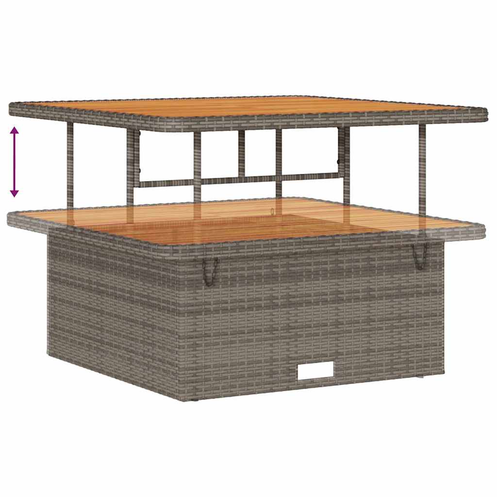 Havesofa Sæt med pude 12 pcs Grå 100 x 100 x 71 cm