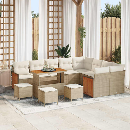 Havesofa Sæt 13 stk. 13-Antal sæder Beige og creme