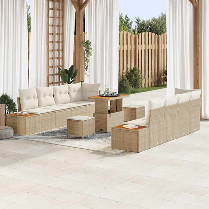 Havesofa Sæt 11 stk. 10-Antal sæder Beige og creme