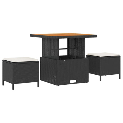 Havesofa Sæt 8 stk. 7-Antal sæder Sort og Cream