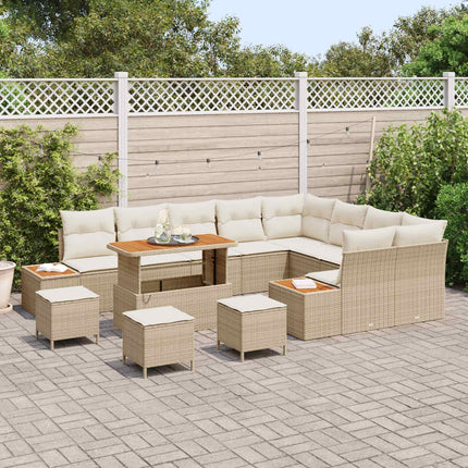 Havesofa Sæt 13 stk. 12-Antal sæder Beige og creme