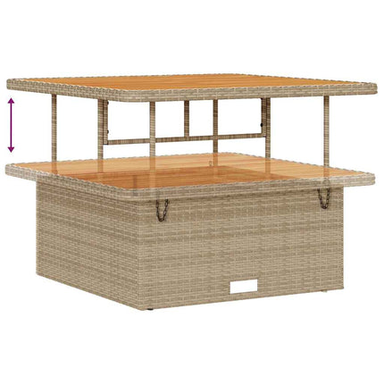 Havesofa Sæt 13 stk. Beige polyrattan