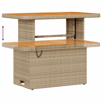 Havesofa Sæt 13 stk. Beige polyrattan