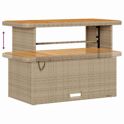 Havesofa Sæt 14 stk. Beige polyrattan