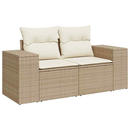 Havesofa Sæt Beige og creme Poly Rattan