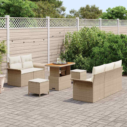 Havesofa Sæt 8 stk. 7-Antal sæder Beige og creme