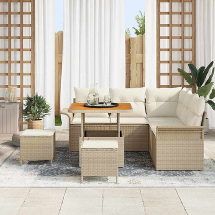 Havesofa Sæt 8 stk. 7-Antal sæder Beige og creme