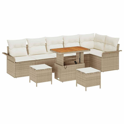 Havesofa Sæt 9 stk. 8-Antal sæder Beige og creme