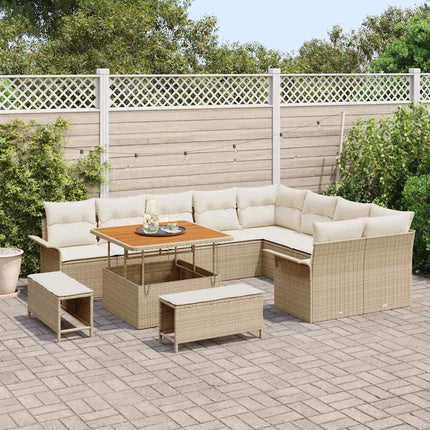 Havesofa Sæt 12 stk. 11-Antal sæder Beige og creme