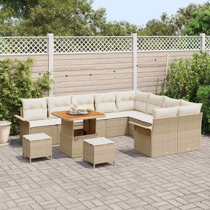 Havesofa Sæt 12 stk. 11-Antal sæder Beige og creme