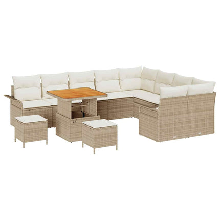 Havesofa Sæt 12 stk. 11-Antal sæder Beige og creme