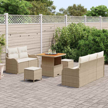 Havesofa Sæt 8 stk. 7-Antal sæder Beige og creme