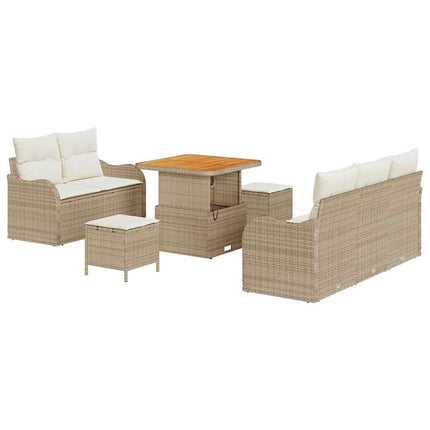 Havesofa Sæt 8 stk. 7-Antal sæder Beige og creme