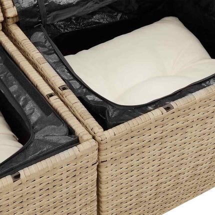 Havesofa Sæt 9 stk. 8-Antal sæder Beige og creme