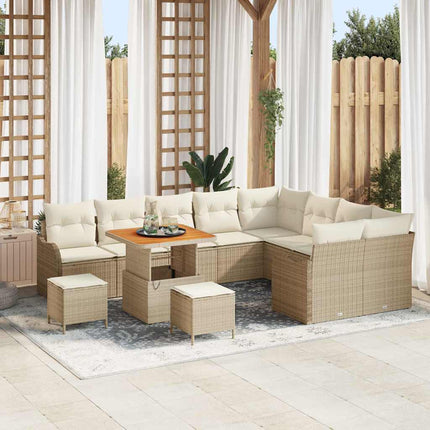 Havesofa Sæt 12 stk. 11-Antal sæder Beige og creme