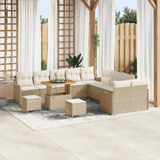 Havesofa Sæt 13 stk. 12-Antal sæder Beige og creme