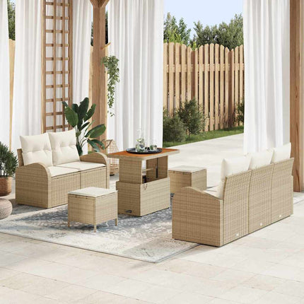 Havesofa Sæt 8 stk. 7-Antal sæder Beige og creme