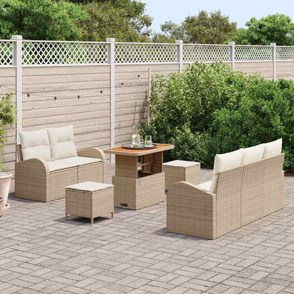 Havesofa Sæt 8 stk. 7-Antal sæder Beige og creme