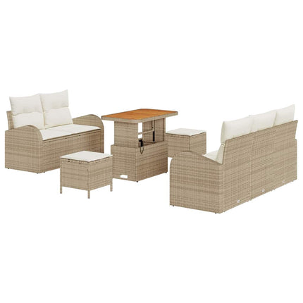 Havesofa Sæt 8 stk. 7-Antal sæder Beige og creme