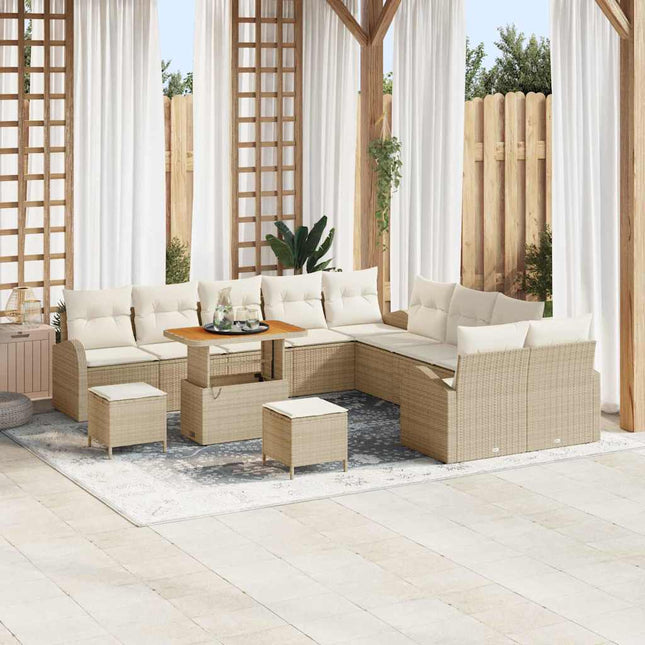 Havesofa Sæt 13 stk. 12-Antal sæder Beige og creme