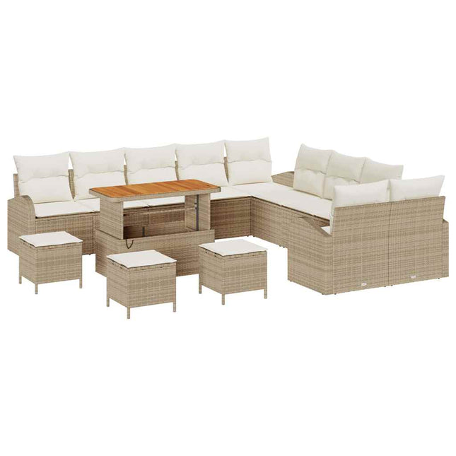 Havesofa Sæt 14 stk. 13-Antal sæder Beige og creme