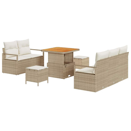 Havesofa Sæt 8 stk. 7-Antal sæder Beige og creme