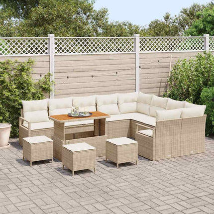Havesofa Sæt 13 stk. 12-Antal sæder Beige og creme