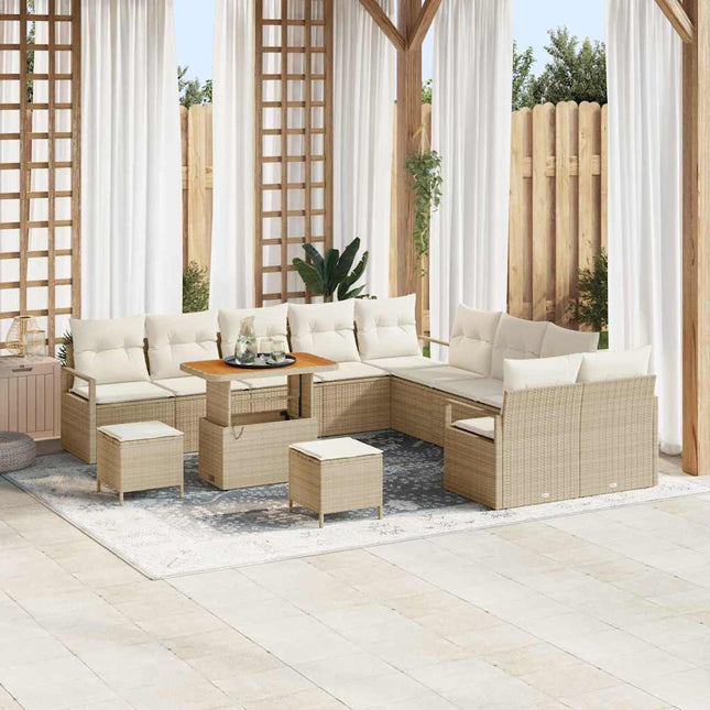 Havesofa Sæt 13 stk. 12-Antal sæder Beige og creme