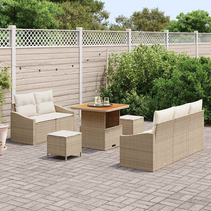 Havesofa Sæt 8 stk. 7-Antal sæder Beige og creme