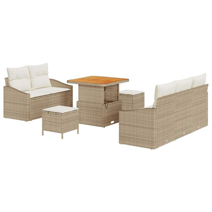Havesofa Sæt 8 stk. 7-Antal sæder Beige og creme