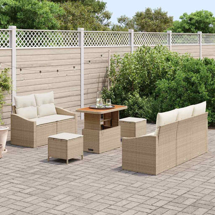 Havesofa Sæt 8 stk. 7-Antal sæder Beige og creme