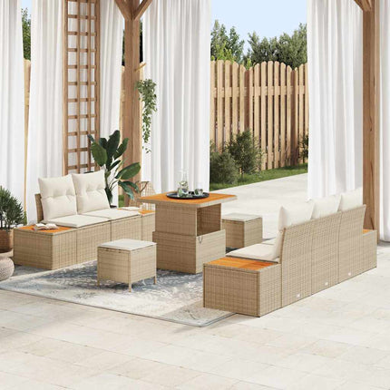 Havesofa Sæt 8 stk. 7-Antal sæder Beige og creme