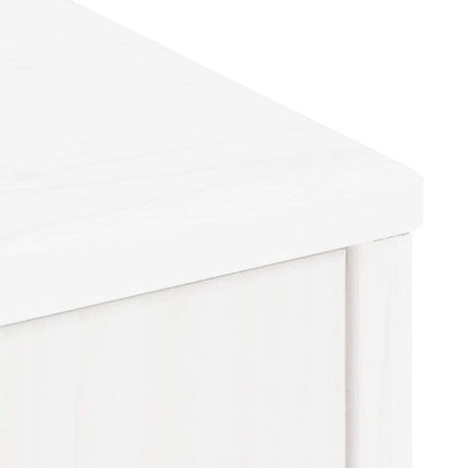 sidekabinetter 5 stk ODDA 40x24x79 cm massivt fyrretræ hvid