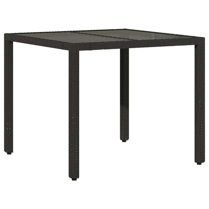 Have Spisebordssæt 3 stk. Sort polyrattan