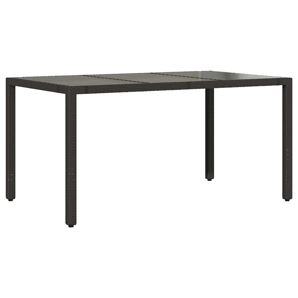 Have Spisebordssæt 5 pcs Sort polyrattan
