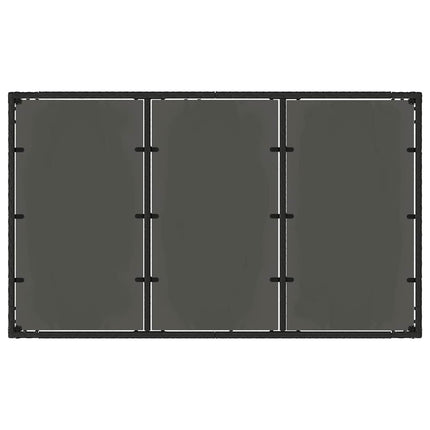 Have Spisebordssæt 7 pcs Sort polyrattan