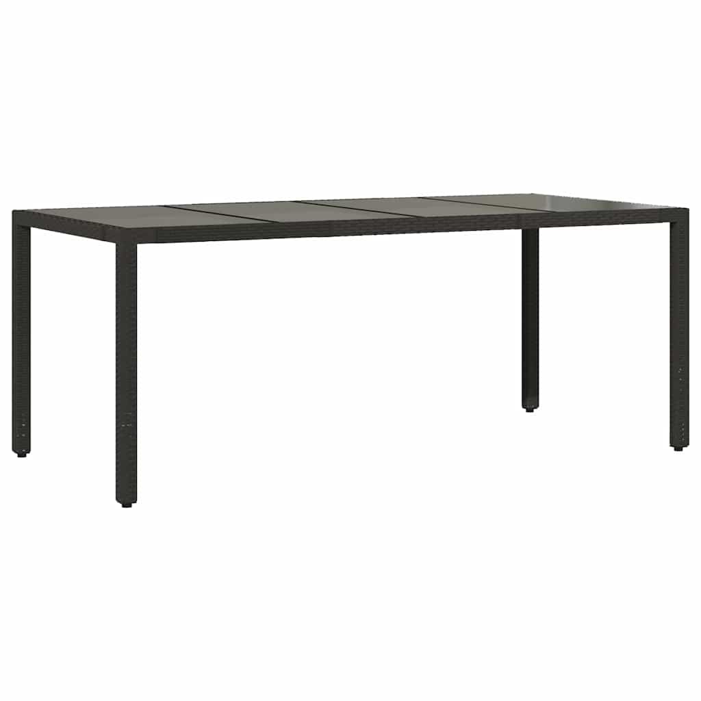 Have Spisebordssæt 7 pcs Sort polyrattan